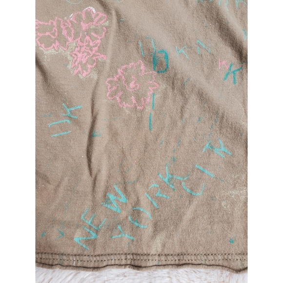 DKNY jeans light brown fitted Tee - Picture 5 of 8